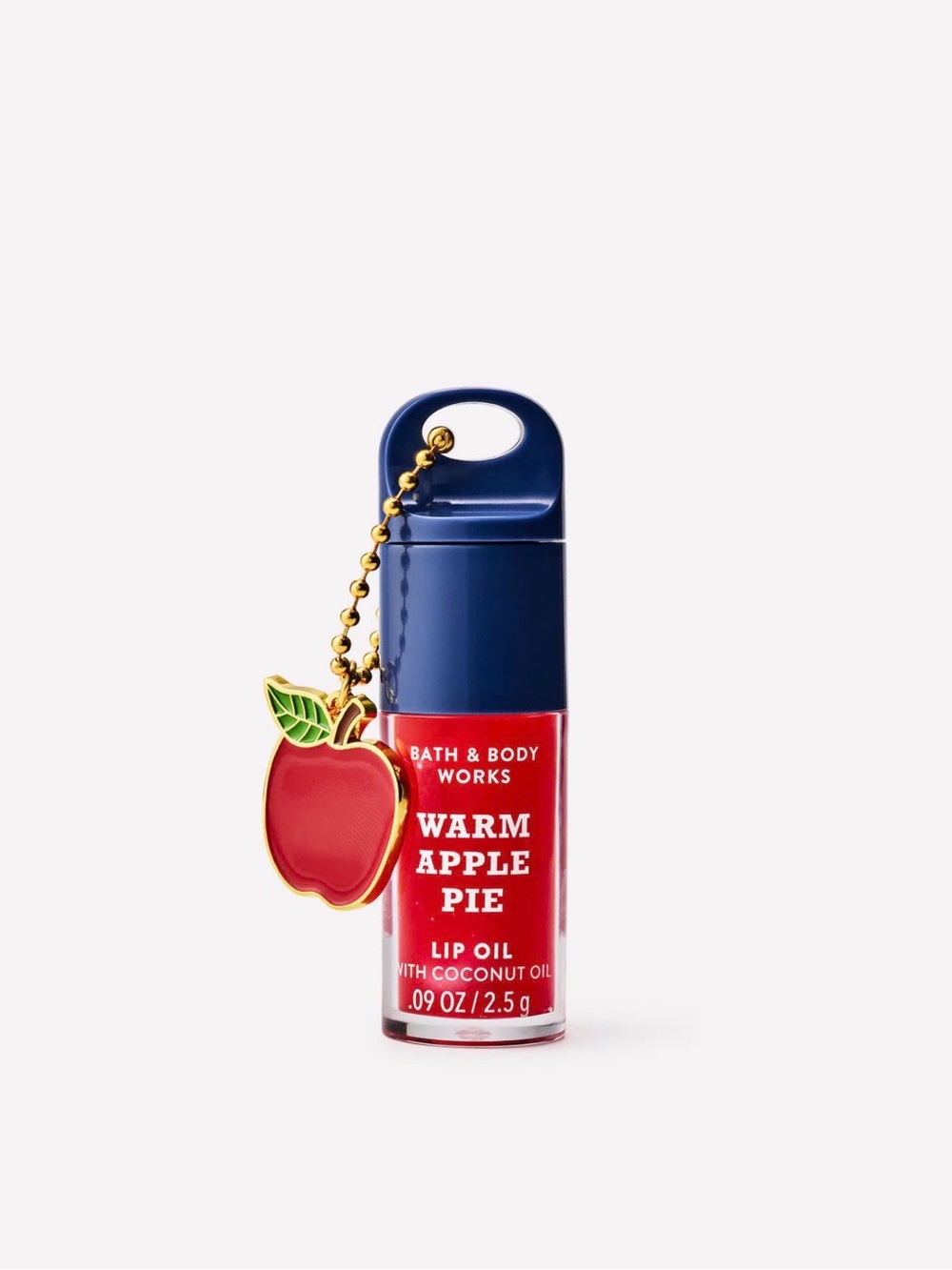 Bath & Body Works Warm Apple Pie Lip Oil - Red & Navy